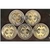 Image 2 : 5 ASSORTED GOLD ENHNACED DOUBLE EAGLES