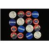 Image 1 : 16 VINTAGE POLITICAL BUTTONS / PIN BACKS