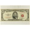 Image 1 : 1953-A $5 US RED SEAL NOTE