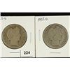 Image 1 : 1903-S & 1907-O BARBER HALF DOLLARS
