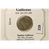 Image 3 : SILVER 253-268 A.D. GALLIENUS ANCIENT COIN