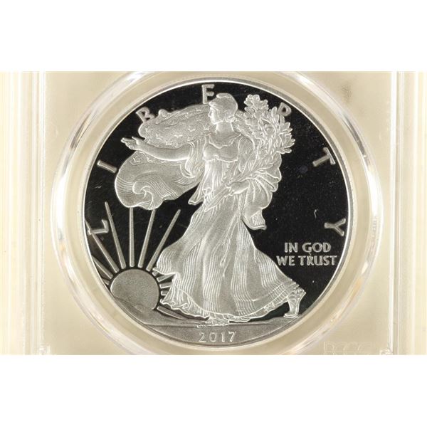 2017-S AMERICAN SILVER EAGLE PCGS PR70 DCAM