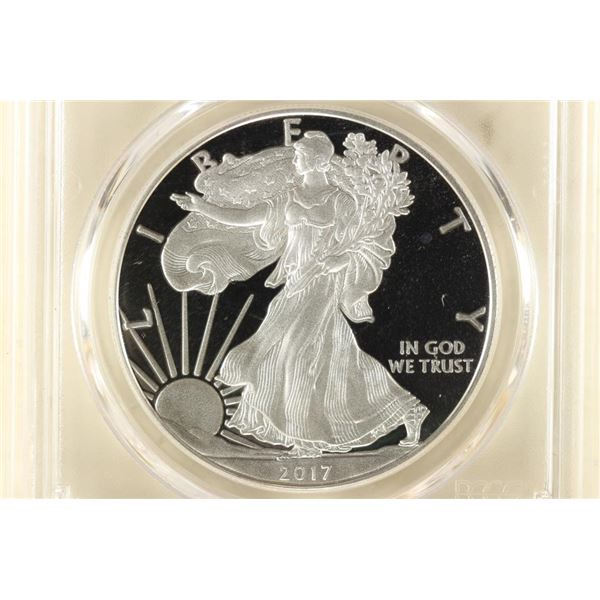 2017-S AMERICAN SILVER EAGLE PCGS PR70 DCAM