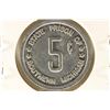 Image 2 : JACKSON PRISON GOOD FOR 5 CENTS PRISON TOKEN