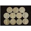 Image 2 : 11 ASSORTED 1939 MERCURY DIMES