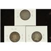Image 2 : 1902, 1907 & 1909 CANADA SILVER 25 CENTS