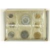 Image 1 : 1973 FRANCE 8 COIN UNC SET, ORIGINAL MINT PACKAGE