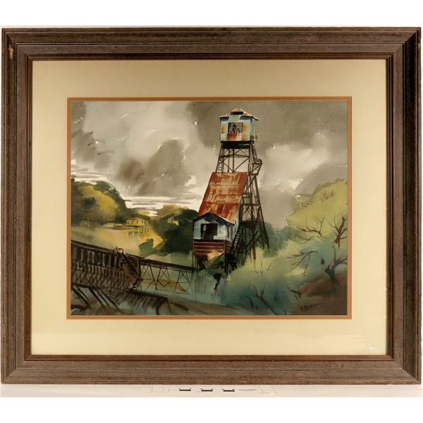 Kennedy Gold Mine, Watercolor by Ralph Baker  [125069]