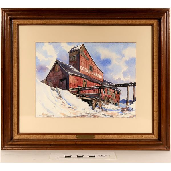 Coeur d' Alene Mine - Watercolor by Pat Patterson  [125064]