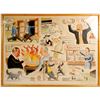 Image 1 : Lees Sussland Cartoon Drawing, Signed  [77861]