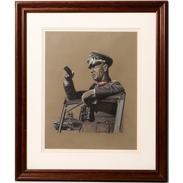 Field Marshal Erwin Rommel Print by Uwe Feist  [129686]