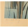 Image 2 : Japanese Woodblock  Prints "Iris and Frog" by Gyosui and Family in Snow (Lot of 2)  [131933]