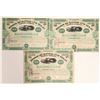 Image 1 : Jay Gould Autograph Collection on 3 different Missouri Kansas and Texas Railway Company Certificates
