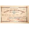 Image 1 : Seth Bullock signature on Ruby Bell Gold and Silver Mining Company Stock.   [130178]