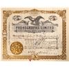 Image 1 : Thos. A. Edison signature as President of Phonographs Limited Stock  [130187]