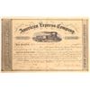 Image 1 : American Express Stock Certificate Signed by John Butterfield and William Fargo  [132698]