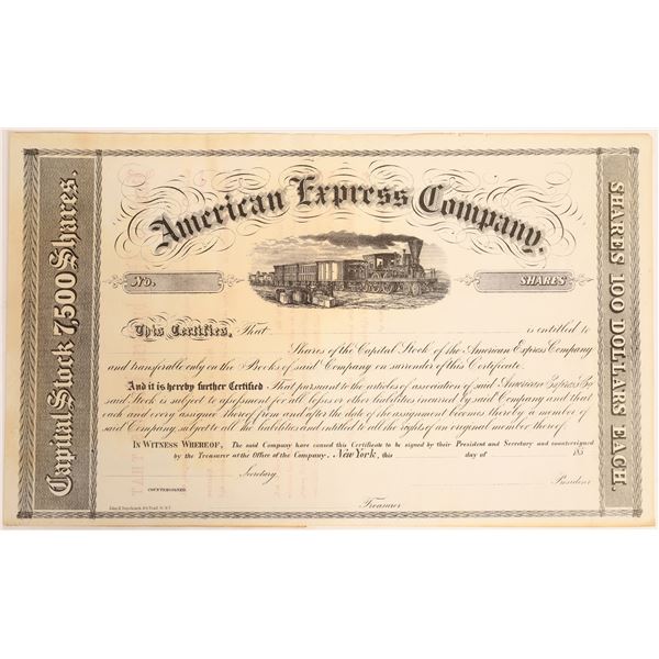 American Express Stock Certificate  [132743]