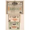 Image 1 : Three Different Railroad Stocks/Bonds with Imprinted Revenues  [135380]