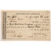 Image 1 : New York Loan Company Stock Issued to War of 1812 Hero  [134158]