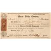 Image 1 : Cheraw Bridge Company Stock Certificate  [128266]