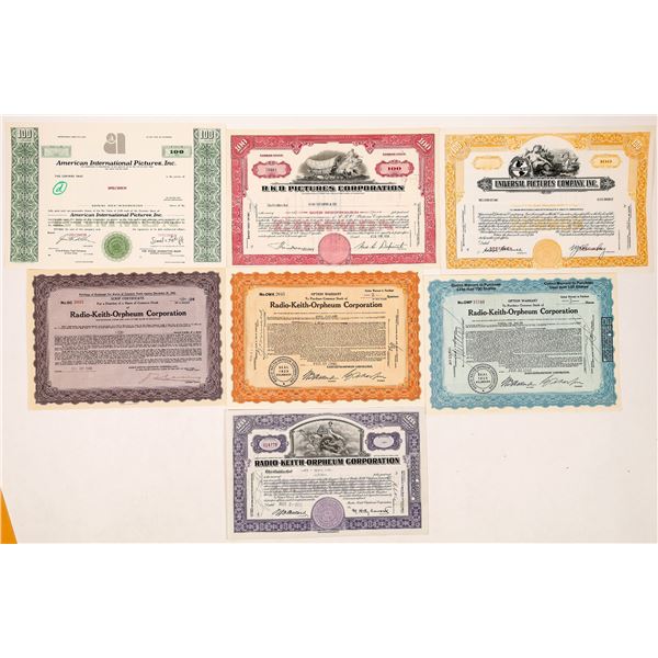 RKO & Universal Studios Stock Certificates--7  [126968]