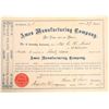 Image 1 : Ames Manufacturing Company Stock Certificate #1  [129762]