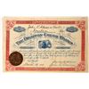 Image 1 : Dighton Color Works Stock Certificate Pristine 1884  [127608]