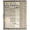 Image 1 : 1833 State of Mississippi Bond  [113738]