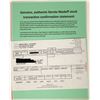 Image 1 : Bernard Madoff Investment Securities Stock Confirmation Slip- Market Fraudster  [129566]