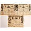 Image 1 : Three (two different) Republic of Texas Certified Stocks  [130163]