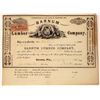 Image 1 : Barnum Lumber Company Stock Certificate  [129753]