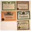 Image 1 : Glass Company Stock Certificates (5)  [129750]