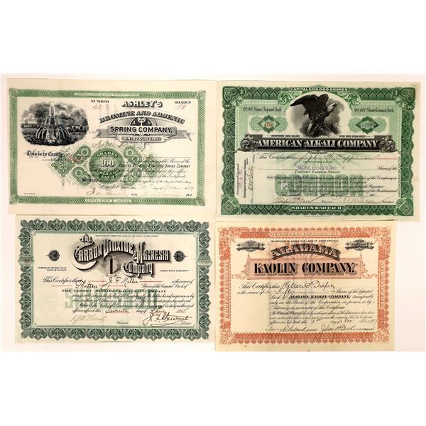 Industrial Materials Companies Stock Certificates (4)  [127960]