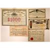 Image 1 : Pre-1900 Steel and Iron Companies Stock Certificates & Bond (5)  [127603]