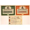 Image 1 : Silk & Wool Industry Stock Certificates (3)  [127985]