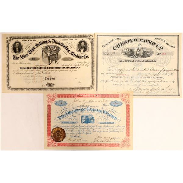 Printing Business Stock Certificates (3)  [127962]