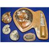 Image 1 : Ammonite Fossils and Orthoceras Fossil, Polished - 4 pcs  [132515]