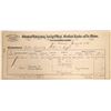 Image 1 : Gold Bullion Assayer Sales Receipt Document- Thomas Price  [132309]
