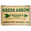 Image 1 : Green Arrow Kentucky Coal Tin Advertising Sign  [134046]