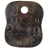 Image 1 : Anaconda Copper Mining Company Underground Lamp Equipment Tag  [129312]