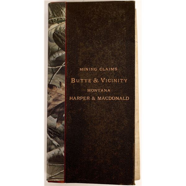 Butte & Vicinity, Montana Mining Claims Map   [132307]