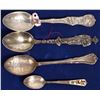 Image 1 : Four Mining Related Souvenir Silver Spoons  [134009]