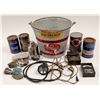 Image 1 : Bucket of Tins, Dupont Meter, Minerals and More  [135333]
