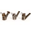 Image 1 : Three Oil Wick Mining Lamps  [134013]