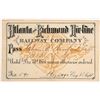 Image 1 : Atlanta & Richmond Air-line Railway Co. Annual Pass   [134101]
