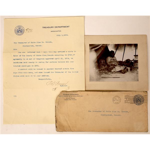 Letter from the Treasury Department for Reparations for Helping the Indians with Smallpox  [130020]