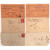 Image 1 : R-9 Cradlebaugh used as a Received Cancel on Back of Cover Plus Genoa Pieces  [130089]