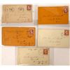 Image 1 : Four Washoe City and one Carson City Double Circle Postmark on Covers (Some Territorial)  [130011]