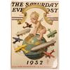 Image 1 : Saturday Evening Post Leyendecker "New Year's Baby" Cover 1932  [126996]