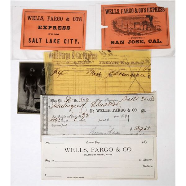 Wells Fargo Ephemera Group (5)  [118658]